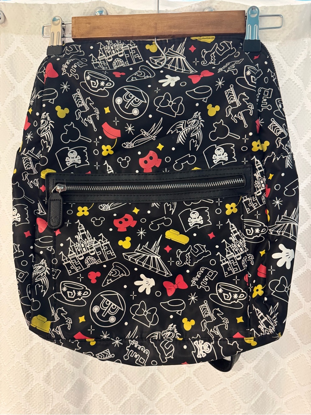 Disney Parks Exclusive Mickey Mouse and Park Icons Backpack.